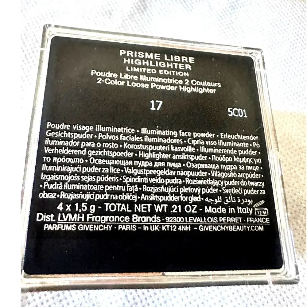 Givenchy Prisme Libre Highlighter No. 17 Limited Edition BNIB Made in Italy